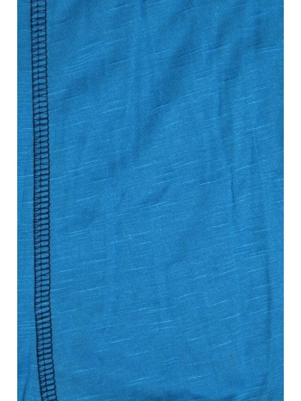 CKW Crew Knit Wear Blue Open Front Cardigan with 3/4 Sleeves